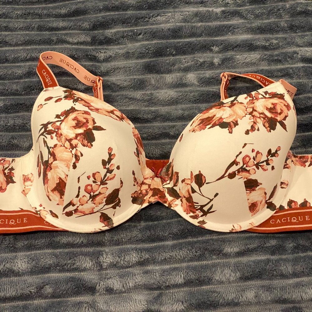 Cacique Bra (White/Red) 42C